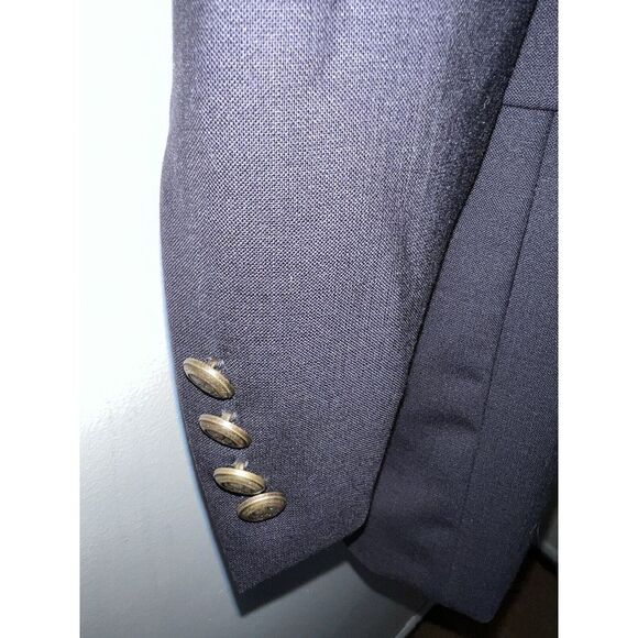 jos a bank Men's sport‎ coat 44reg, Classic Navy With Brass Buttons - Picture 9 of 12